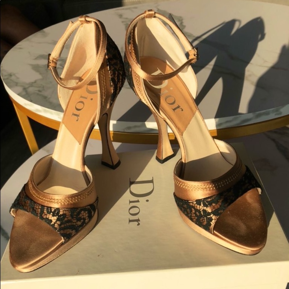 Vintage Dior Dent Lace Sandals